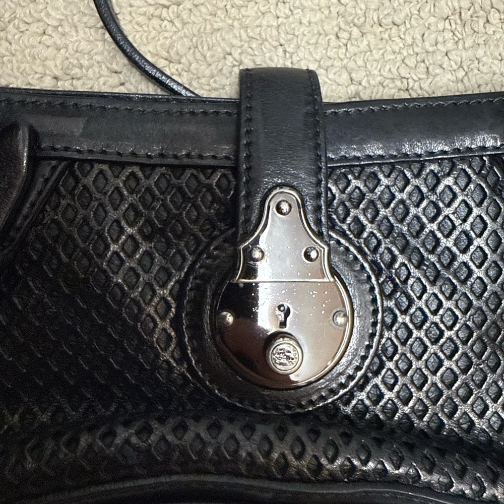 Burberry Black Textured Leather Clutch - Picture 3 of 4